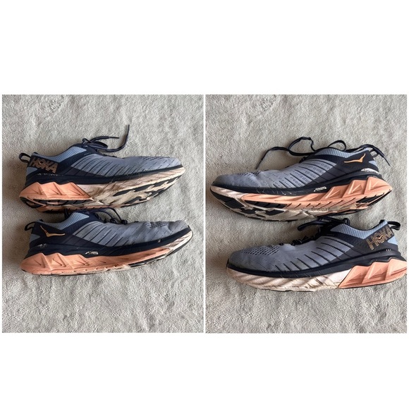 Hoka One One Arahi 3 Road Running Comfort Sneaker Shoe Allure Mood Indigo Blue - Picture 5 of 16